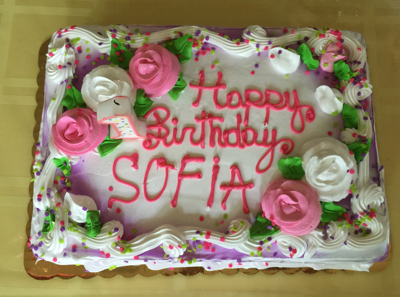 Happy birthday to sofia and happy. 