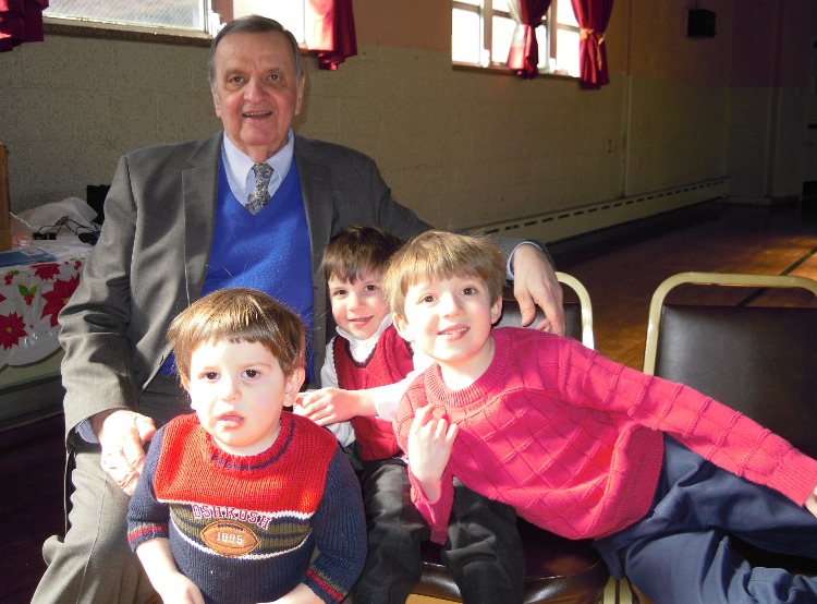 Kary Brothers with Grandpa14 from Annual Parish Meeting held on February 20, 2011