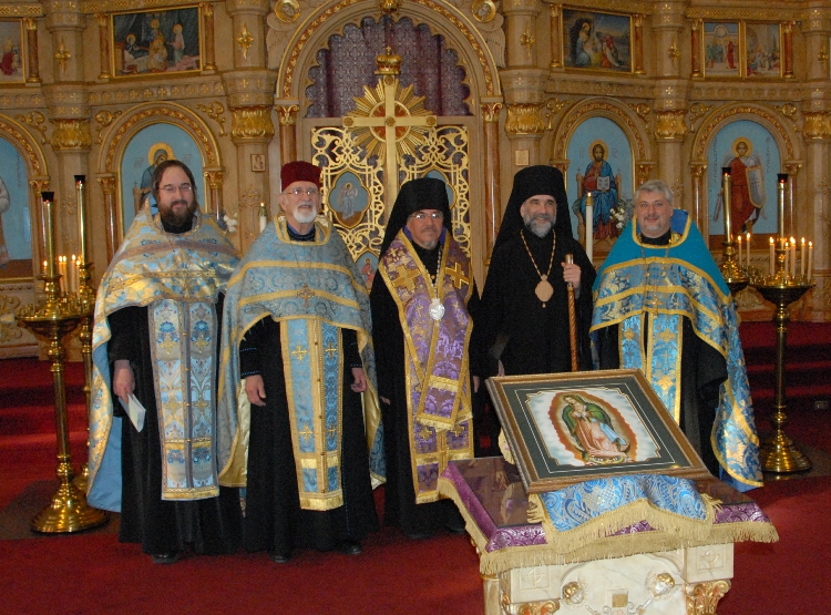 Fr. Koznika, Fr. Nehrebecki, Bishop Alejo, Bishop Michael and Fr. Royer19 from Bishop Alejo's Visit on Saturday