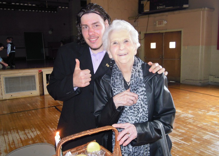 Liz with Grandson....24 from Christ is Risen!  Indeed He is Risen!