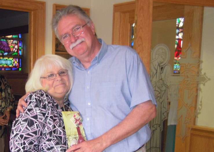 Kathy and husband Greg....5 from Father's Day