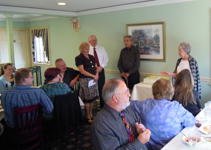Helen Joins In Representing the Choir...5 from "O" Club Luncheon