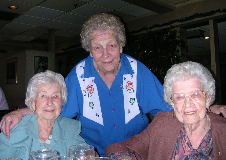 With friends in Women's Club...3 from Mary Firmender, May Her Memory be Eternal!