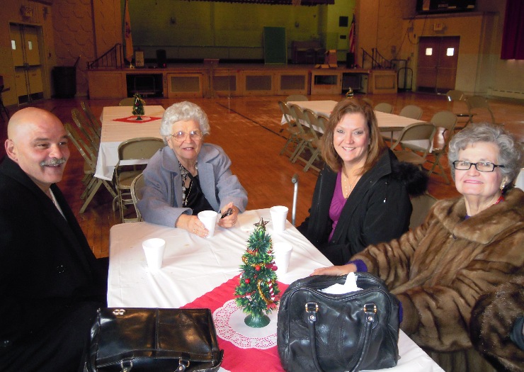 Helen With Daughter, Her Husband and Genevieve...11 from Christmas at St. John's