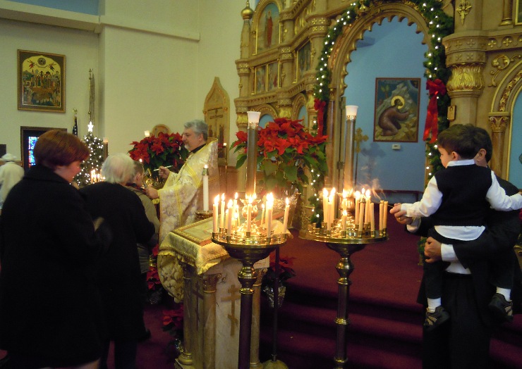Kissing the Cross...5 from Christmas at St. John's