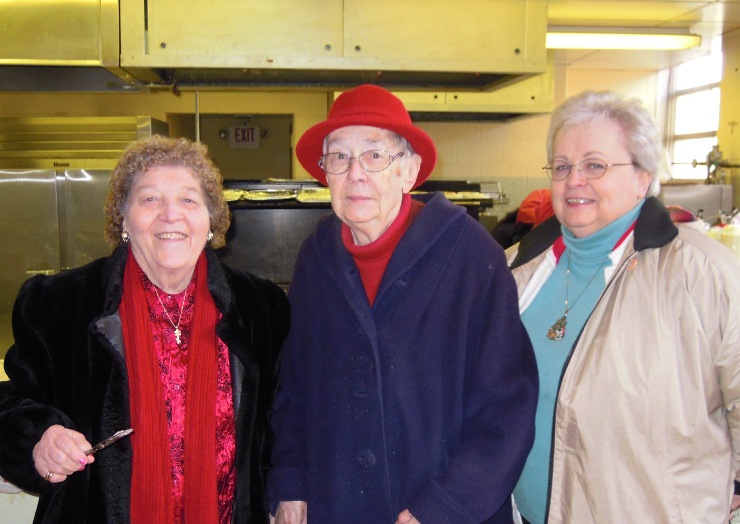 Effie, Helen and Marilyn...23 from Christmas at St. John's