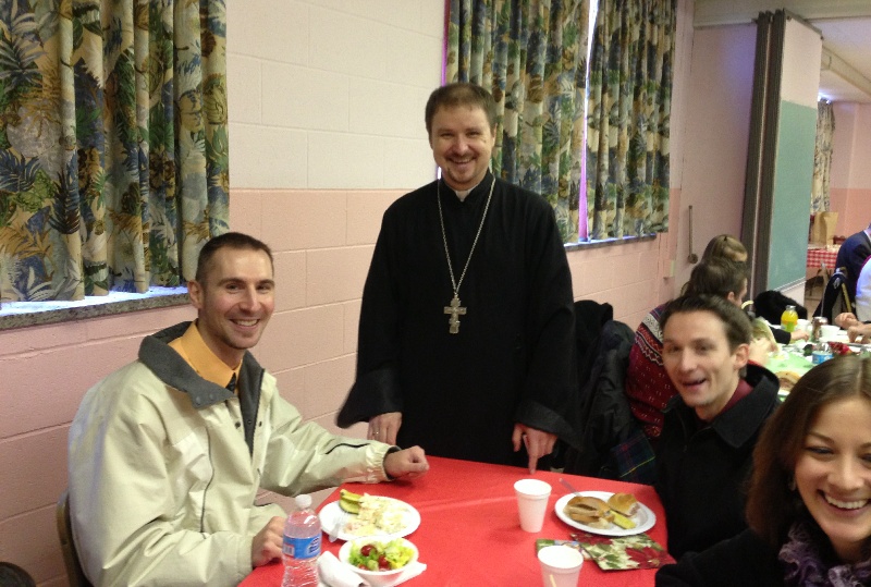 Christmas Luncheon...6 from Fr. Igor, Mat. Anna and family here at St. John's