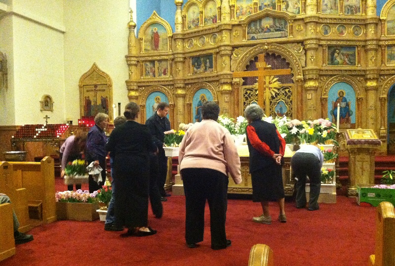 Preparing the Tomb ...16 from Fr. Igor, Mat. Anna and family here at St. John's