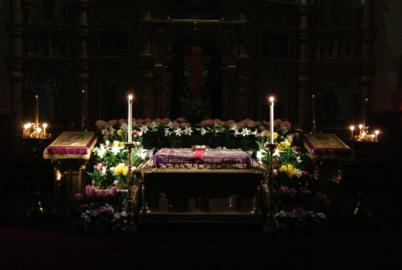 Good Friday ...18 from Fr. Igor, Mat. Anna and family here at St. John's