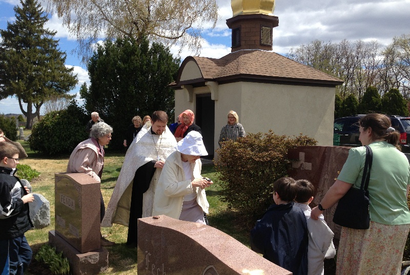 St. Thomas Sunday, Blessing of Graves ...28 from Fr. Igor, Mat. Anna and family here at St. John's