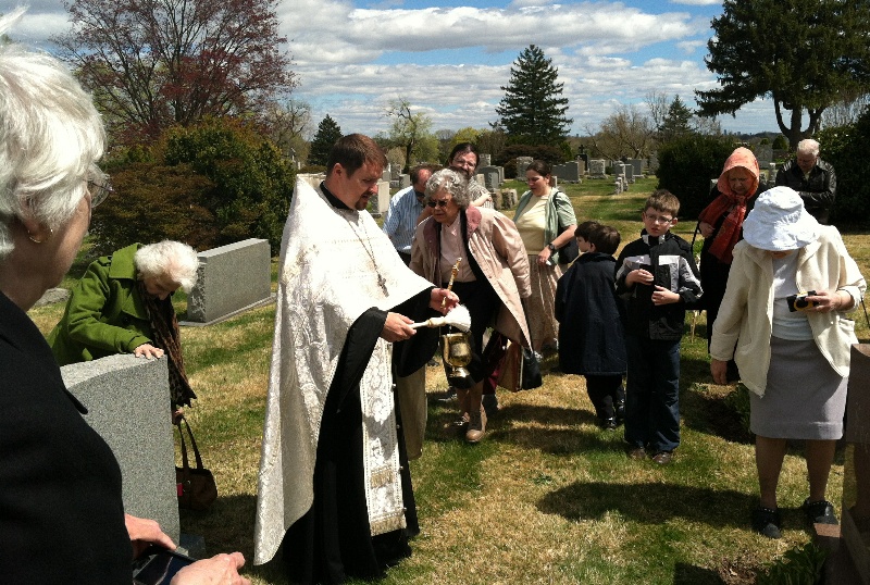 St. Thomas Sunday, Blessing of Graves ...30 from Fr. Igor, Mat. Anna and family here at St. John's