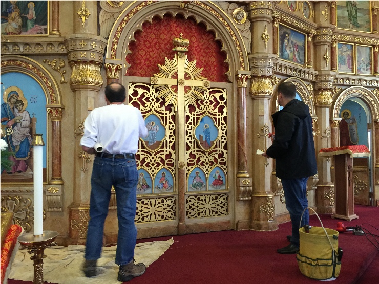 Photo 2 from Decorating the Church for the Nativity of Our Lord and Savior