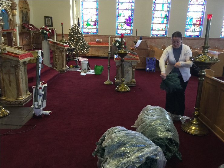 Photo 13 from Decorating the Church for the Nativity of Our Lord and Savior