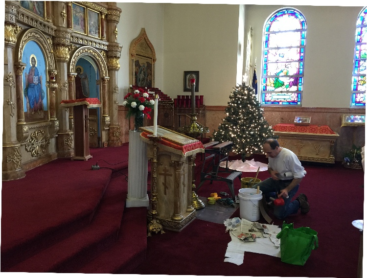 Photo 3 from Decorating the Church for the Nativity of Our Lord and Savior