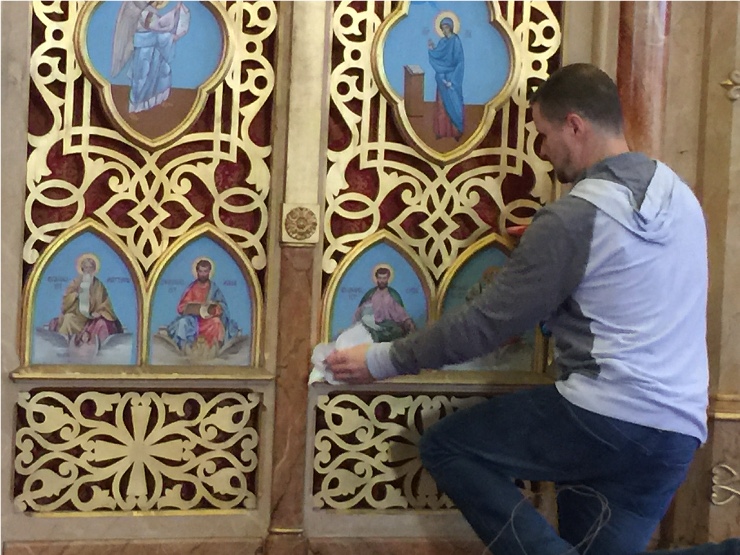 Photo 17 from Decorating the Church for the Nativity of Our Lord and Savior