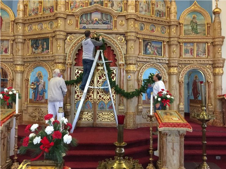 Photo 18 from Decorating the Church for the Nativity of Our Lord and Savior